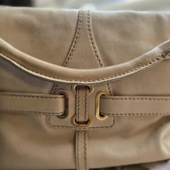 Jimmy Choo Elegant Cream Leather Handbag - Picture 10 of 13